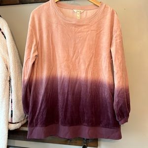 VGUC Matilda Jane dip dye velour sweatshirt